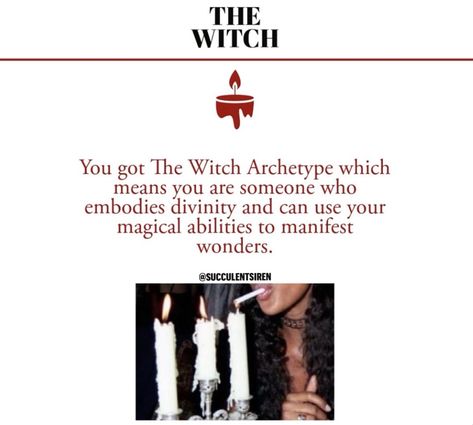 I just got result 'THE WITCH ARCHETYPE' on quiz 'Which Dark Feminine Archetype Are You?'. What will you get? Dark Feminine Archetype, Theresa Core, Witch Archetype, Feminine Archetypes, Hunger Games Characters, Pyramid Game, Online Quiz, Generate Leads, Horror Movie Characters