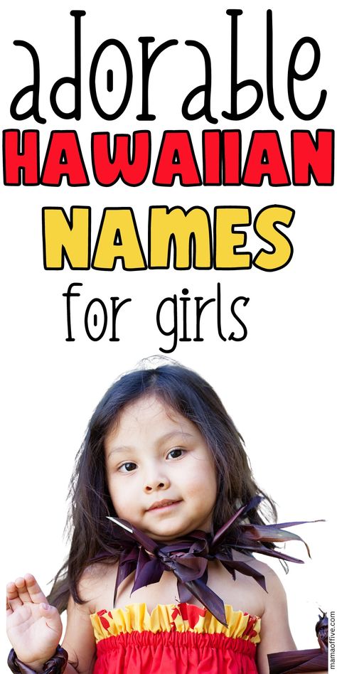 The best baby girl names. Adorable girl names you'll love! Adorable Girl Names, Hawaiian Baby Girl Names, Best Baby Girl Names, Hawaiian Girl Names, Names And Their Meanings, Cool Baby Girl Names, Hawaiian Girl, Hawaiian Names, Names Starting With A