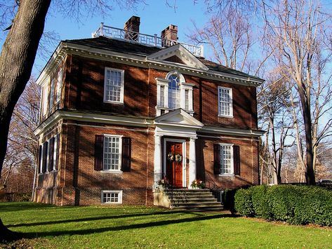 Small Mansions, Cool Mansions, Neoclassical Home, Heritage Architecture, Historic Philadelphia, Classical House, Neoclassical Architecture, Historic House, Historic Houses