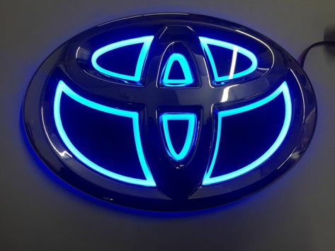 Toyota 5D emblem. Toyota Logo Art, Toyota Symbol, Toyota Emblem, Light Logo, Apple Iphone Wallpaper Hd, Logo Wallpaper Hd, Led Logo, Bmw Wallpapers, Car Modification