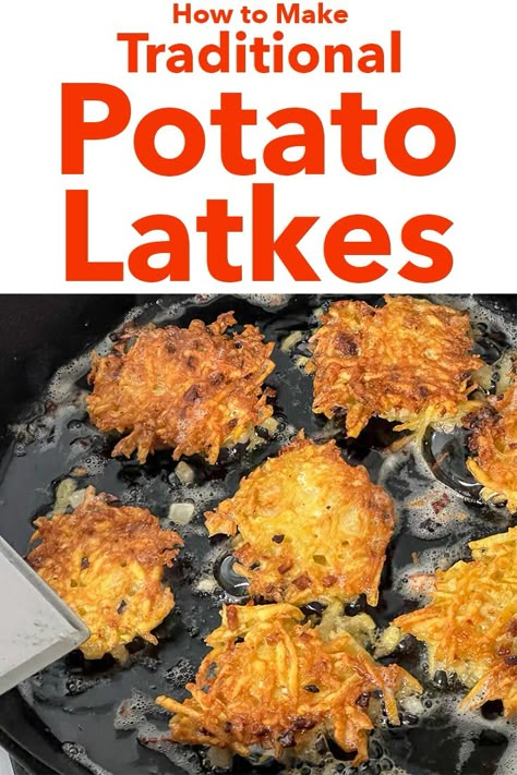 Jewish Potato Latkes, Potato Latkes Recipe, Potato Latke, Latke Recipe, Celebration Recipes, Crispy Potato Pancakes, Latkes Recipe, Potato Latke Recipe, Hanukkah Recipes