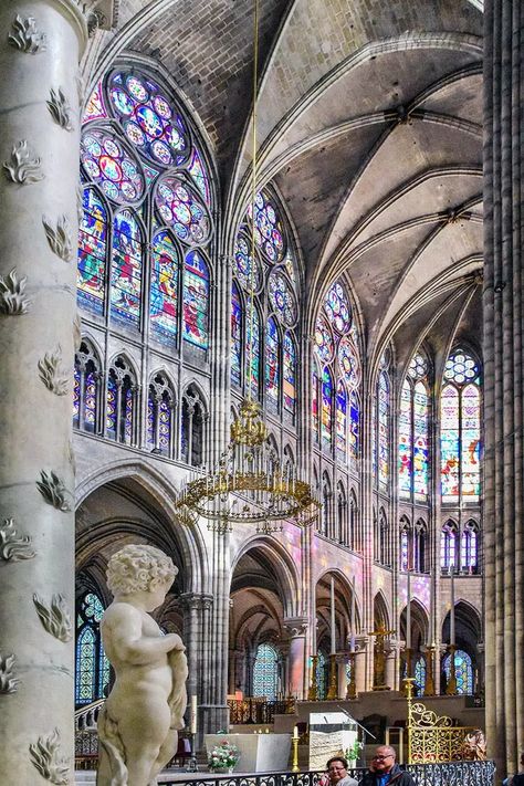 Basilica Of St Denis, Goth Architecture, Catholic Core, French Gothic Architecture, Gothic Buildings, St Denis, Romanesque Architecture, Gothic Cathedrals, Cathedral Architecture