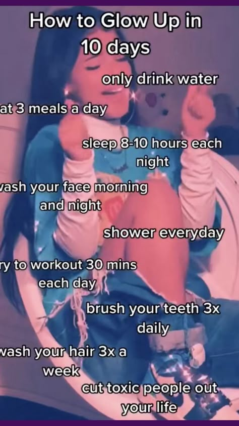 Glow Up Routine Daily School, How To Get A Glow Up Fast, How To Have A Glow Up In A Week, Glow Up In 10 Days, Glow Up Routine Daily, How To Glow Up In One Week, How To Glow Up, Glow Up Routine, Glow Up Ideas