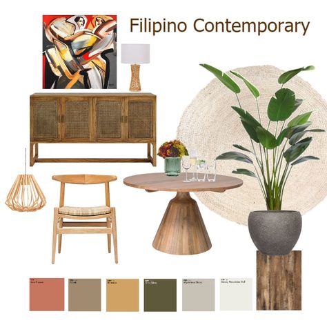 Moodboard Filipino Home Design, Filipino Contemporary Architecture, Mediterranean Condo Interior Design, Filipino Decor Interior Design, Filipino Architecture Interior, Filipino Contemporary Interior Design, Filipino Inspired Interior Design, Filipino Home Interiors, Filipino Dining Room