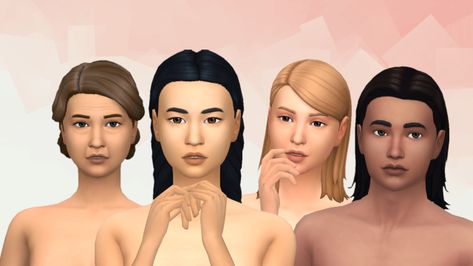 Sims 4 Decades Challenge, Maxis Match Cc, Silky Smooth Skin, Cc Folder, The Sims 4 Skin, Sims 4 Cc Skin, Sims 4 Cc Folder, Forehead Wrinkles, Sims Four