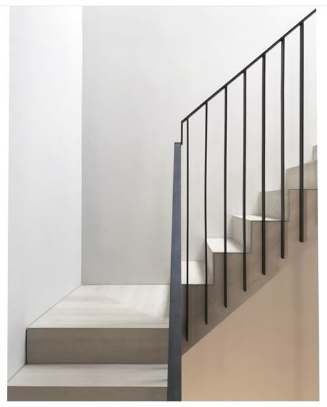 Minimal Staircase, Mclaren Excell, Design Staircase, Open Trap, Staircase Design Modern, Staircase Railing, Staircase Railing Design, Stairs Design Interior, Staircase Handrail