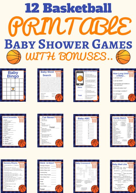 Grab these 14 Basketball baby shower ideas and printable games. Your guests will enjoy them and have a great time for hours on end. Basketball Theme Baby Shower, Cowboy Baby Shower Theme, Basketball Baby Shower, Office Baby Showers, Baby Shower Games Unique, Sports Baby Shower, Basketball Baby, Ball Ideas, Cowboy Baby Shower