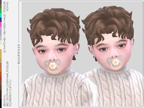 Toddler Hair Sims 4, Toddler Cc Sims 4, Los Sims 4 Mods, Sims 4 Hair Male, Sims 4 Cc Eyes, Sims Baby, Sims 4 Cas Mods, The Sims 4 Pc, The Sims 4 Packs