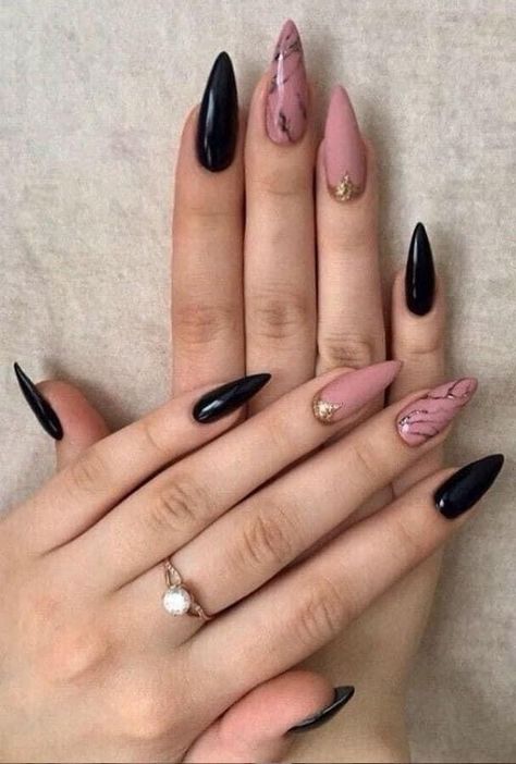 Black Almond Nails, Popular Nail Designs, Creative Nail Designs, Black Nail Designs, Black Nail, The Best Summer, Summer Acrylic Nails, Late Spring, Nails 2024