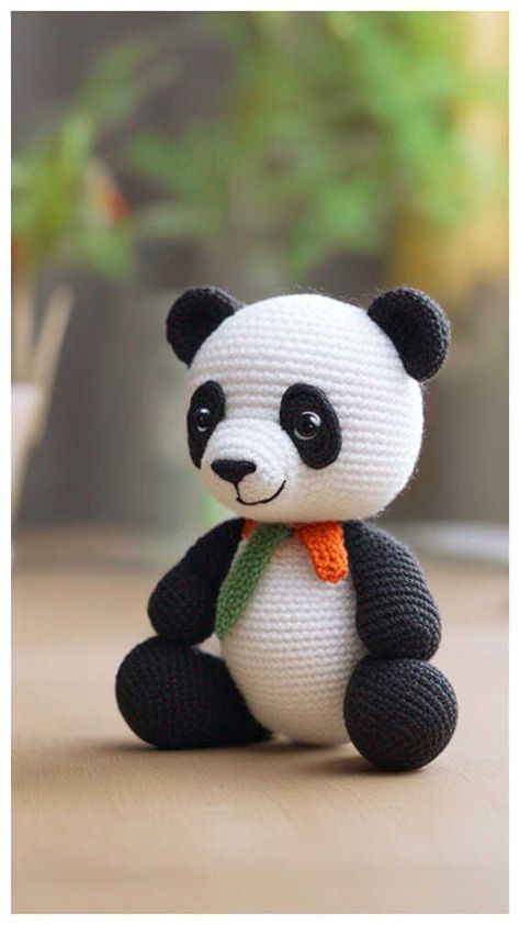 Panda Arugami, Panda Toys Teddy Bears, Amigurumi Free Pattern Teddy Bear, Crocheted Panda Bear Patterns, Free Crochet Panda Bear Patterns, Panda Bear Crochet Pattern Free, Free Panda Crochet Pattern, Amigurumi Panda Free Pattern, Crochet Panda Pattern Free Amigurumi