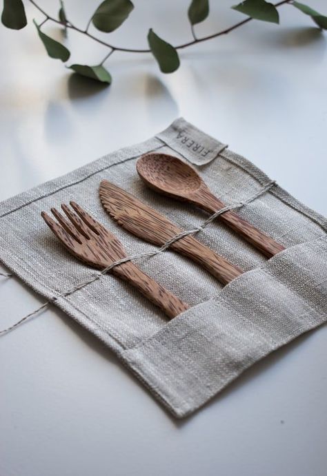 Wooden Fork, Eco Friendly Kitchen, Zero Waste Lifestyle, Wooden Utensils, No Waste, Eco Friendly Living, Eco Friendly Gifts, Plastic Waste, Wooden Spoons