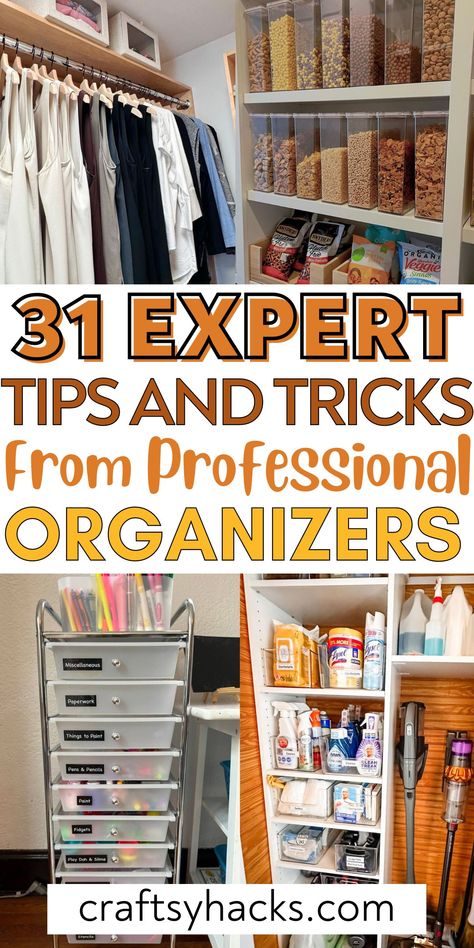 Get ready to organize your home with these expert organization hacks! From creative storage tips to simple decluttering ideas, these will help you maintain an organized home effortlessly. Practical Organizing Ideas, How To Organize Storage Closet, Home Organizational Systems, Simple Storage Ideas, Organizing Ideas For Cleaning Supplies, Organization Tips For The Home, Extreme Organization Ideas, Household Organization Hacks, How To Organize Miscellaneous Items