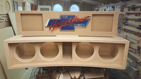 Subwoofer Box Design Truck, Car Audio Systems Boxes, Truck Subwoofer Box, Custom Subwoofer Enclosure, Stereo Idea, Diy Subwoofer Box, Custom Subwoofer Box, Diy Subwoofer, Custom Car Audio