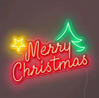 Merry Christmas neon sign Christmas Neon Sign, Gorgeous Houses, Personalized Neon Signs, Handmade Christmas Decorations, Decorating With Christmas Lights, Led Neon Lighting, Sign Lighting, Christmas Party Decorations, Custom Neon Signs