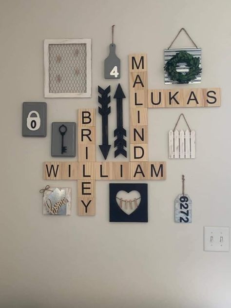 Scrabble Wall Art Diy, Scrabble Crafts, Scrabble Wall Art, Scrabble Wall, Wall Art Diy, Diy Wall Art, Art Diy, Wall Art, Wall