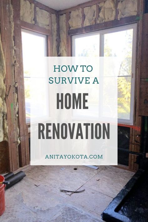 How to Survive a Home Remodel | Anita Yokota | We are currently knee deep in a bathroom and bedroom remodel and dust is everywhere! In this blog post, I'm sharing tips and tricks for staying sane and living in your home during a major renovation while staying organized. #renovation #remodel Safety Hacks, Modern Eclectic Home, Home Improvement Loans, Casual Decor, Eclectic Bedroom, Ideas Vintage, How To Survive, Diy Renovation, Bathroom Renos