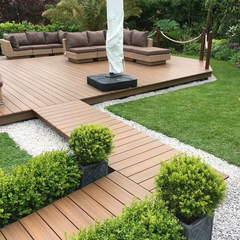 Composite Decking: The Perfect Addition to Your Home Deck Finishes, Learn Interior Design, Backyard Walkway, Composite Decking Boards, Deck Installation, Decking Material, Cozy Patio, Pressure Treated Wood, Decorating Advice