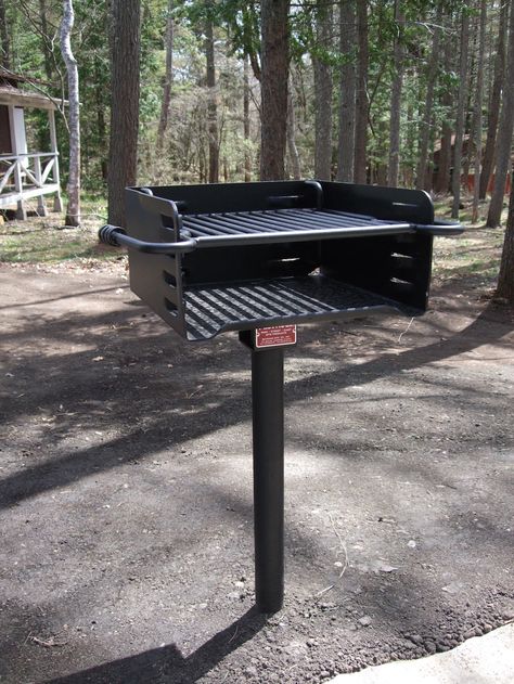 Park type BBQ grill Park Grill, State Park Camping, Barbecue Design, Bbq Pit, Outdoor Bbq, Camping Trip, Dream Board, Bbq Grill, Backyard Ideas