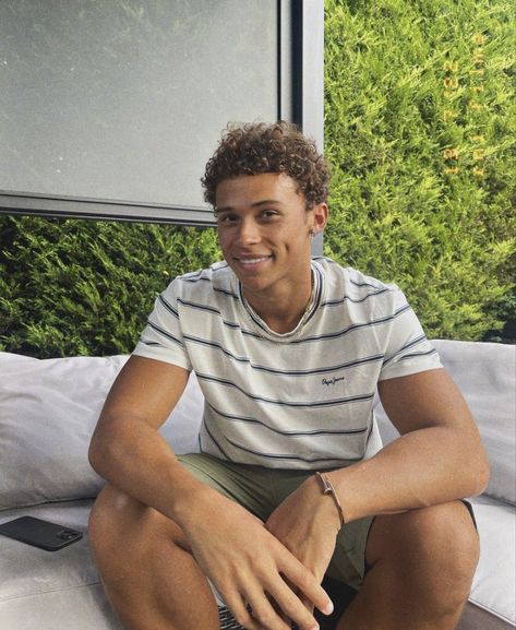 Brown Skin Aesthetic Male, Mixed Guy Aesthetic, Mixed Teen Boy, Man With Dimples, Cute Mixed Guys, Cute Mixed Boys, Afro Latino Men, African Guys, Fine Black Guy