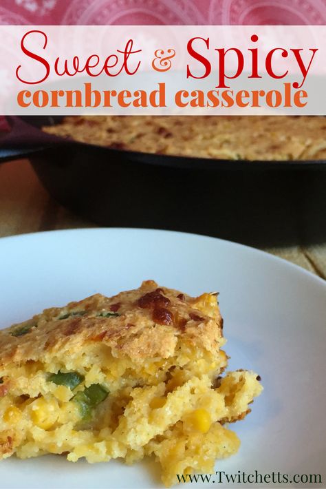 Mix up a classic and make this sweet and spicy cornbread casserole for your next meal. Make it as a Thanksgiving side dish or take it to your next BBQ! Spicy Cornbread Casserole, Bbq Cornbread Casserole, Bbq Pork Cornbread Casserole, Cornbread Casserole Dairy Free, Whole Foods Thanksgiving, Zucchini Cornbread Casserole 12 Tomatoes, Supper Sides, Spicy Cornbread, Decorating Food