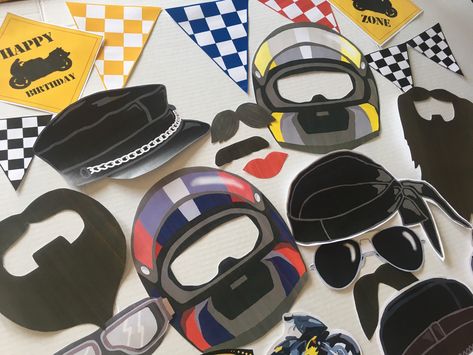 Excited to share this item from my #etsy shop: Printable DIGITAL Biker Photo Booth Props Set of 25 Instant Download PDF files Helmet Hat Sunglasses Party Birthday Sport Bike Motorcycle Motorcycle Birthday Parties, Motorcycle Party, Biker Party, Biker Photos, Motorcycle Birthday, Sunglasses Party, Biker Wedding, Photos Booth, Helmet Hat