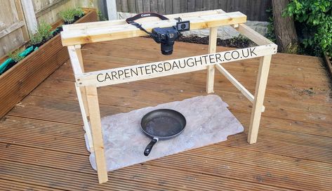 Cheap & Easy DIY DSLR Overhead Birdseye View Camera Rig - The Carpenter's Daughter Camera Tips And Tricks, Why I Write, Birdseye View, Camera Tricks, Photography Hacks, Youtube Cooking, Camera Tips, Diy Camera, Camera Stand