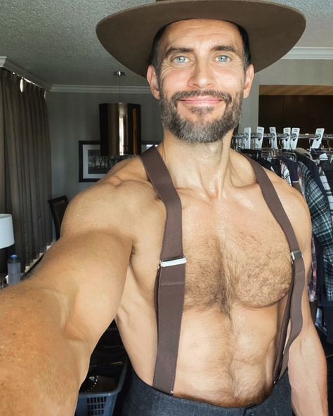 Cheyenne Jackson on Instagram: “520am and THAT’S A WRAP on “A Clüsterfünke Christmas.” This is Frank Clüsterfünke. A man of simple pleasures who enjoys chopping wood,…” Chopping Wood, Cheyenne Jackson, Beard Tattoo, Simple Pleasures, Good Looking Men, Bearded Men, Mother Of The Bride Dresses, Mother Of The Bride, Gentleman