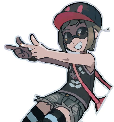 Finger Guns Girl 3444 x 3684 Fingerguns Drawing Pose, Anime Pointing Finger, Pointing Pose, Emotions Stickers, Goofy Poses, How To Draw Fingers, Base Drawing, Pokémon Black And White, Drawing Body Poses