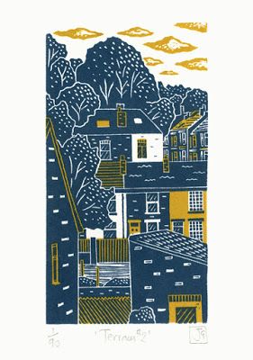 Relief Printmaking, Linocut Printmaking, Lino Art, Linocut Art, Lino Print, Woodblock Print, Linocut Prints, Street Scenes, Sheffield