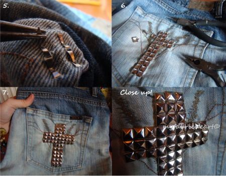 Learn how to make studded shorts with this tutorial! Grunge Belt, Stud Clothing, Old Grunge, Studded Denim Jacket, Studded Shorts, Shorts Tutorial, Diy Shorts, Cheap Crafts, Studded Denim