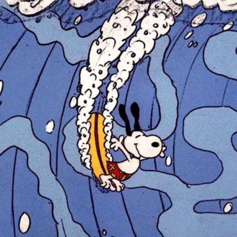 Summer Cartoon Aesthetic, Snoopy Aesthetic 90s, Wallpaper Lila, Snoopy Surfing, Snoopy Pfp, A Cartoon Character, Cocoppa Wallpaper, Snoopy Images, Snoopy Wallpaper