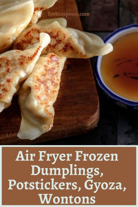 AIR FRYER FROZEN DUMPLINGS, POTSTICKERS, GYOZA, WONTONS Air Fryer Frozen Wontons, Airfry Potstickers, Air Fry Pot Stickers, Frozen Gyoza In Air Fryer, Frozen Dumplings In Air Fryer, Air Fryer Potstickers Frozen, Air Fryer Gyoza, Air Fryer Pot Stickers Frozen, Air Fried Wontons