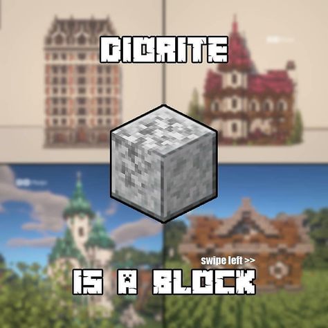 Minecraft Tutorials & Builds on Instagram: “Diorite is a block..... 👉 Follow @minecraftible for inspirational minecraft builds! ━━━━━━━━━━━━━━━━━━ Credit: @phelps_builds…” Diorite Minecraft, Minecraft Tutorials, Minecraft Tutorial, Minecraft Builds, Minecraft, Building, On Instagram, Instagram