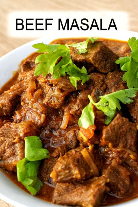 Beef Masala, Indian Beef Recipes, Beef Curry Recipe, Curry Recipes Easy, Curry Recipes Indian, Beef Curry, Beef And Potatoes, Indian Cooking Recipes, Curry Dishes