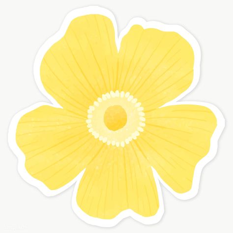 Cute Yellow Stickers, Yellow Aesthetic Stickers, Yellow Flowers Png, Sticker Transparent Png, Pineapple Decal, Yellow Flower Design, Leaf Sticker, Yellow Aesthetic Pastel, Sticker Illustration