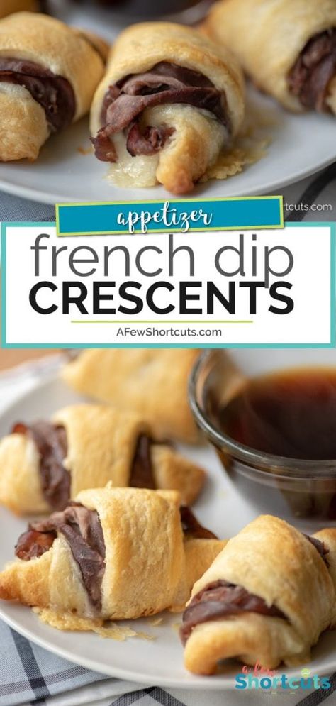 Simple Au Jus Recipe, Easy Au Jus Recipe, French Dip Crescents, Jus Recipe, Au Jus Recipe, Dinner Roll, Cheesecake Dip, Crescent Roll Recipes, Game Day Snacks