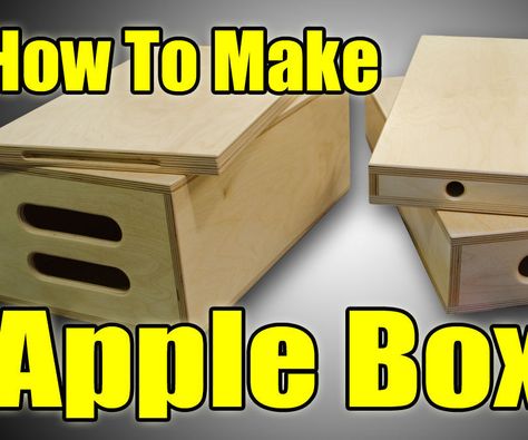 Apple boxes get tons of use in all sorts of fields relating to camera work.  These are great for having talent sit on, stand on, setting props on or s... Apple Box Diy, Build Potting Bench, Diy Filmmaking, Half Apple, Wooden Desk Chairs, Dj Photo, Diy Apple, Filmmaking Tips, Apple Crates