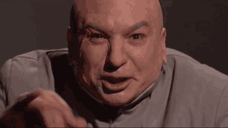 comedy, austin powers, movies, dr,evil, finger, fun, laugh, animation, gif Laugh Animation, Austin Powers Dr Evil, Dr Evil, Mike Myers, Animation Gif, Austin Powers, Portrait Tattoo, Austin, Gif