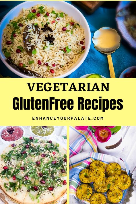 Gluten free diet is becoming increasingly popular to help manage symptoms of celiac disease and other medical conditions. Fortunately, there are plenty vegetables, fruits, spices, certain grains, lentils, beans, millets etc. that are gluten free. Hence, as a vegetarian you have plenty of choices to choose from when it comes to gluten free vegetarian recipes. #GlutenfreeRecipes #GlutenFreeSnacks #GlutenFreeMeals #GlutenFree #GlutenfreeVegetarianRecipes #InstantpotRecipes #InstantPotGlutenfree Vegetarian Gluten Free Recipes, Symptoms Of Celiac, Gluten Free Vegetarian Dinner, Vegetarian One Pot Meals, Celiac Recipes, Gluten Free Dinner Easy, Vegetarian Gluten Free, Lentils Beans, Gluten Free Vegetarian Recipes