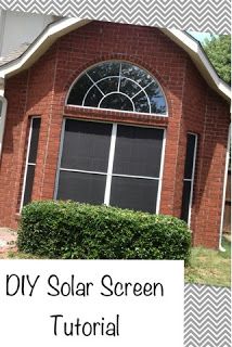 Cupcakes and Curls: DIY Solar Screen Tutorial Solar Screens Window, Solar Screen, Homemade Generator, Solar Windows, Solar Screens, Diy Solar Panel, Window Screen, Best Solar Panels, Solar Projects