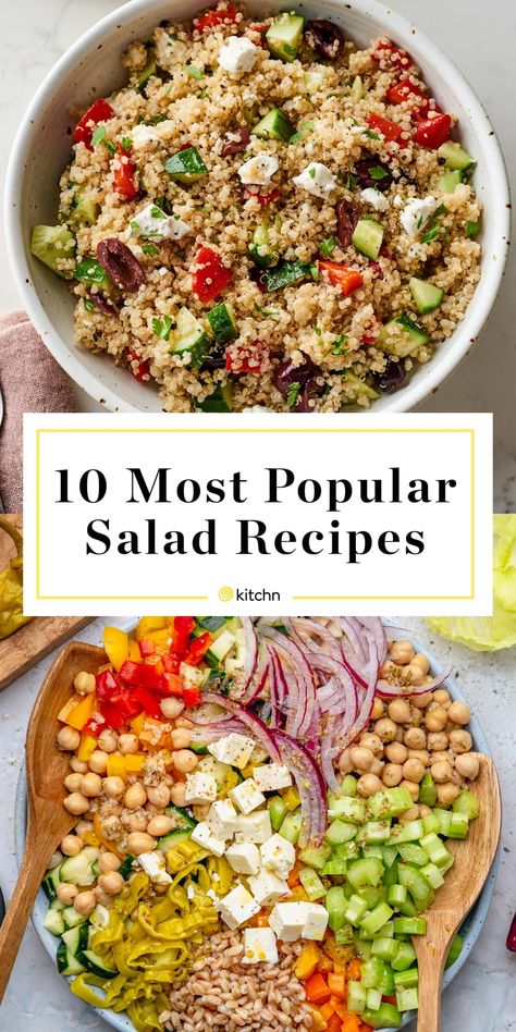 Popular Salads, Best Salads Ever, Classic Cobb Salad, Fancy Salads, Unique Salad, Chopped Salad Recipes, Crunchy Salad, Hearty Salads, Big Salad