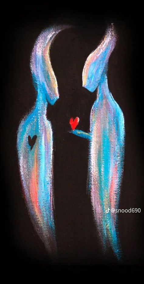 Paintings About One Sided Love, Self Love Abstract Art, Easy Paintings With Deep Meaning, Couple Aura Art, Ego Art Illustration, Desperation Paintings, Self Worth Illustration, Cognitive Dissonance Art, What Love Feels Like Art