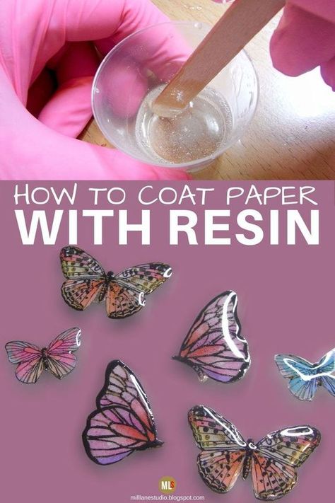 Resin Stickers, Appalachian People, Seni Resin, Spring Butterflies, Resin Tips, How To Make Resin, Painting Resin, Epoxy Crafts, Epoxy Resin Diy