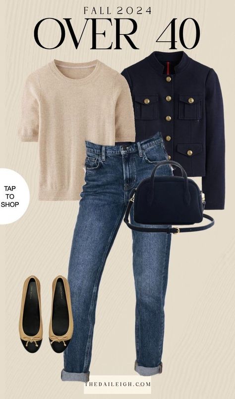 Classic Casual Fall Outfits, Classy Mom Outfits Over 40, 40s Fashion Women Over 40 Casual Outfits 2023, Chic Mom Outfits Fall, Pre Fall Outfits Casual, Fall Outfits For Petite Women Over 50, Outfit Over 40 Women, Very Casual Work Outfits, September Outfit Ideas