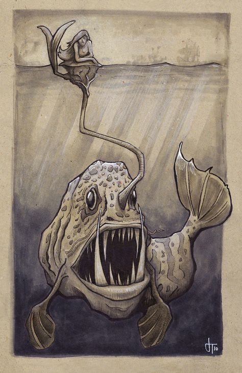 Sea Monster by Shadowjoe on DeviantArt Under The Sea Drawings, Sea Monsters Drawing, Sea Monster Art, Monster Sketch, Monster Tattoo, Sea Drawing, Monster Fishing, Monster Drawing, Sea Monster