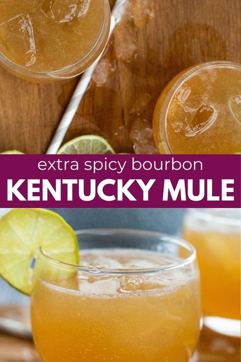 Looking to shake up your cocktail game? Try out this refreshing Kentucky Mule recipe with a twist! Made with smooth bourbon, zesty lime juice, and spicy ginger beer, this cocktail is the perfect combination of sweet, tart, and bubbly. Whether you're sipping it on a hot summer day or cozying up by the fire in winter, this drink is sure to hit the spot. Mule Drink Recipes Whiskey, Kentucky Mule Recipe Bourbon, Kentucky Mule Recipe, Mule Drink Recipes, Bourbon Mule, Cranberry Champagne Cocktail, Kentucky Mule, Best Bourbon Whiskey, Mule Drink