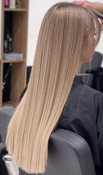 Sand Color Hair, Sand Hair Color, Long Thick Blonde Hair, Baby Blonde Balayage, Baby Lights Hair, Balayage With Bangs, Sand Blonde Hair, Balayage For Dark Brown Hair, Rich Blonde