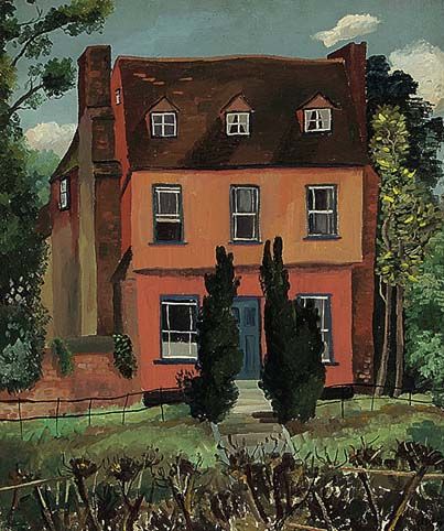 Cedric Morris, Rugby Art, 20th Century Painters, Paintings Gouache, Mary Fedden, Architectural Paintings, English Modern, Cityscape Paintings, Nature Ideas