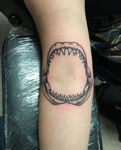 Shark Jaw Tattoo Inner Elbow, Shark Jaw Tattoo, Shark Jaws Tattoo, Jaw Tattoo, Shark Jaw, Shark Jaws, Tattoo Me, Surf Art, After Baby