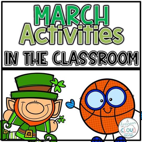 March Madness Theme, Shamrock Craft, March Activities, March Madness, A Classroom, Early Childhood, First Grade, Toddler Activities, St Patricks Day